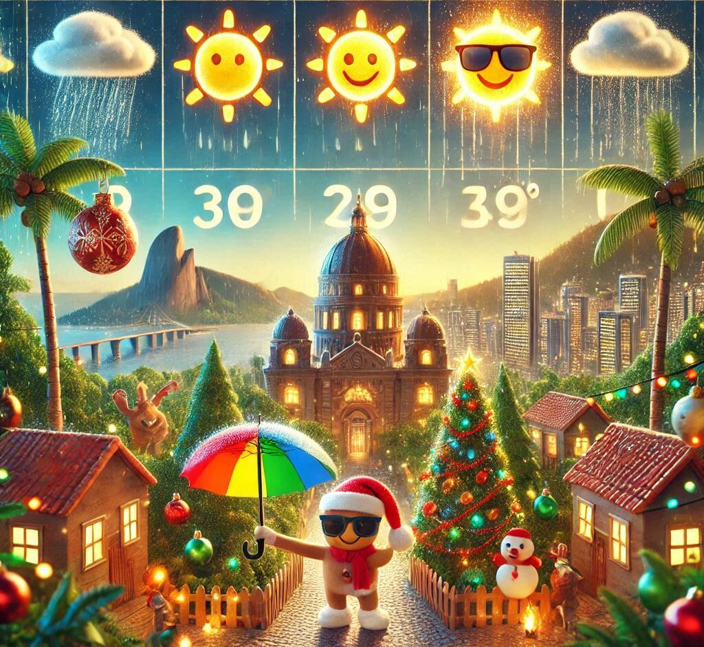 Previsão do tempo no natal