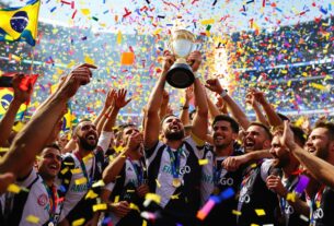 Botafogo comemora título da copa Libertadores