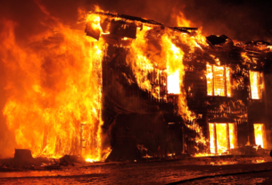 Imagem de um incêndio